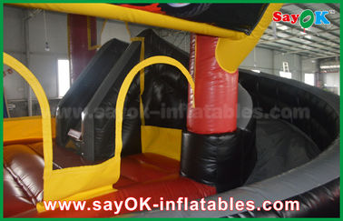 वाणिज्यिक inflatable स्लाइड 4 X 6m या अनुकूलित आकार Inflatable Bouncy Jumping Toy Castle Water Slide For Kids