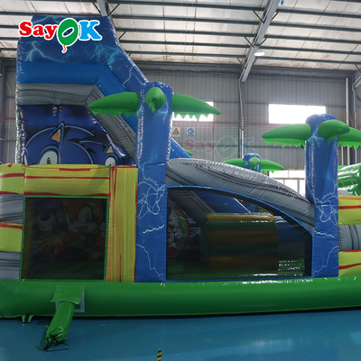 बच्चों के लिए inflatable स्लाइड वाणिज्यिक पानी inflatable बाउंसर स्लाइड के साथ पूल किशोरों के लिए कार्टून पात्र