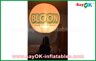 प्रिंट के साथ ऑक्सफोर्ड क्लॉथ Inflatable प्रकाश सजावट त्रिपोद स्थायी गुब्बारा