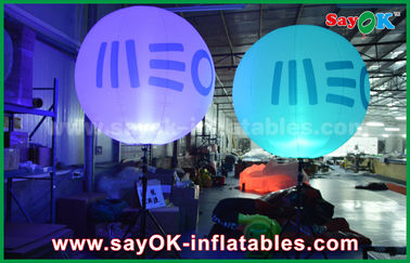 विज्ञापन 1.5 मीटर डीआईए त्रिपोद स्थायी Inflatable गुब्बारा / एलईडी लाइट के साथ गेंद