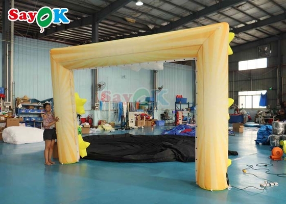 210D Inflatable Star Cartoon Archway मनोरंजन मंच की सजावट पार्टी Inflatable Balloon Arch