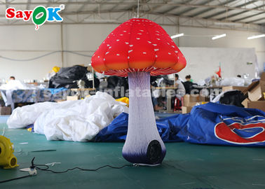 महोत्सव के लिए 1.5 मीटर Inflatable प्रकाश सजावट / Inflatable मशरूम