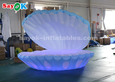 शादी की सजावट के लिए विशाल 4mH रंगीन प्रकाश Inflatable एलईडी शैल