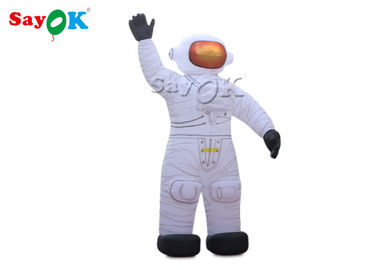 उड़ाना कार्टून पात्र ऑक्सफोर्ड कपड़े 10 मीटर inflatable अंतरिक्ष यात्री कार्टून पात्र हवा ब्लोअर के साथ