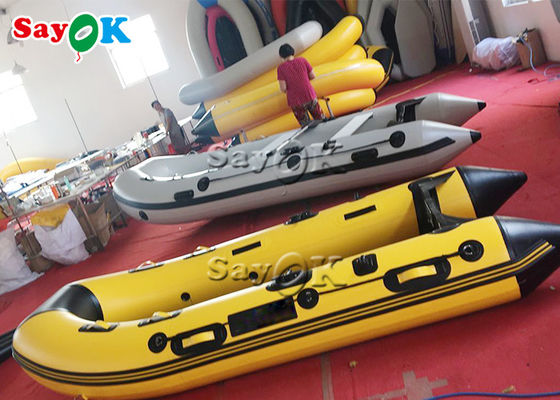 आग प्रतिरोधी 4 मैन पीवीसी Inflatable नाव आउटडोर मत्स्य पालन पैडल नावों
