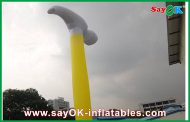 ऊंचाई 3 मीटर Inflatable एयर नर्तकी रिप-स्टॉप नायलॉन कपड़ा Inflatable हथौड़ा